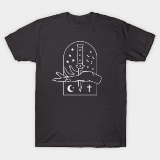 Knife through hand T-Shirt